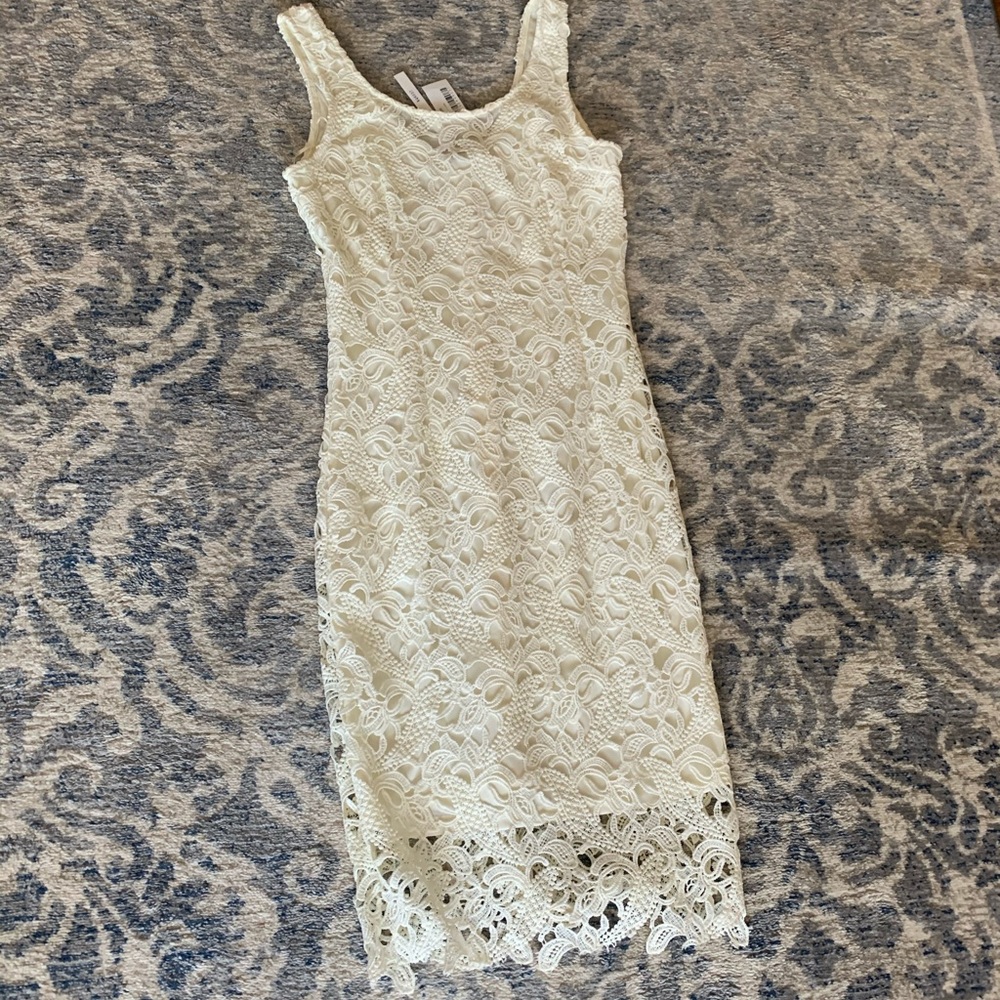 Brand new off white lace dress